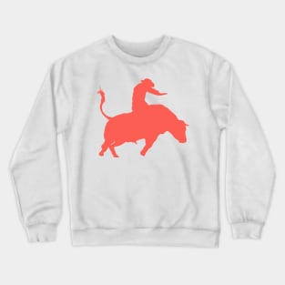 Bull Rider 1: Sunset Orange Crewneck Sweatshirt